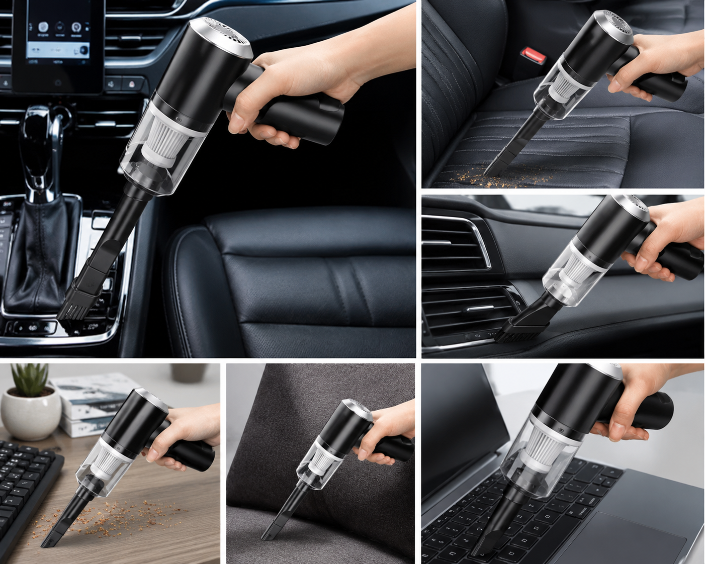 TurboClean™ 2-in-1 Wireless Vacuum Cleaner & Air Duster | For Car, Home, Office & Electronics